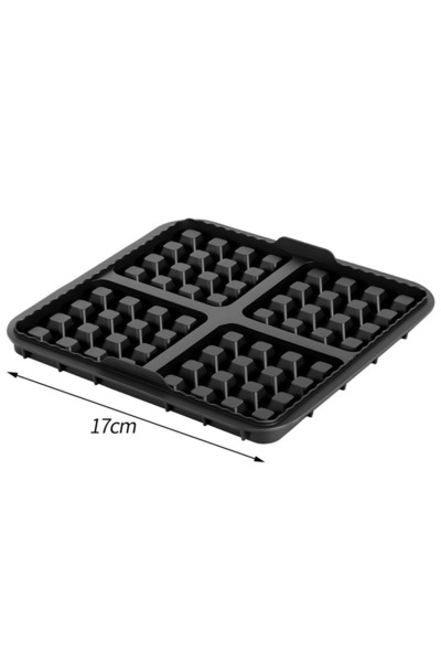 Choice6 black Air Fryer Silicone Biscuit Mold Set Square Waffle Model Non-sti...