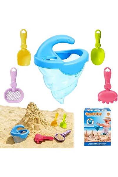 GENERAL Beach Toys for Kids, Sand Spill Prevention Set with Shovel and Trowel...