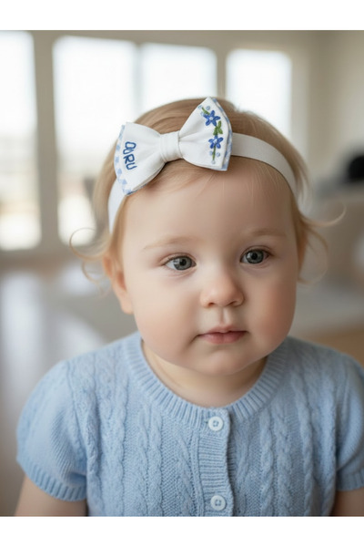 egomi kalpten gelen elle üretilen Embroidered Baby Bandana