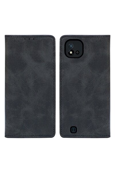 OEM Θήκη Πορτοφόλι Vintage Magnet Wallet Sonique Realme C11 2021 Μαύρο