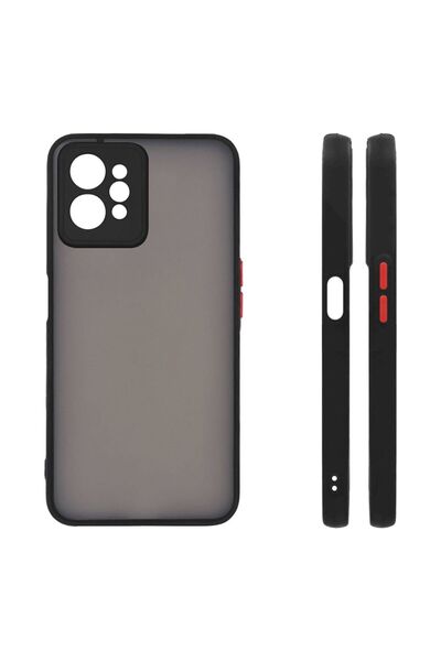 OEM Θήκη Σιλικόνης Color Button Bumper Sonique Realme C31 Μαύρο