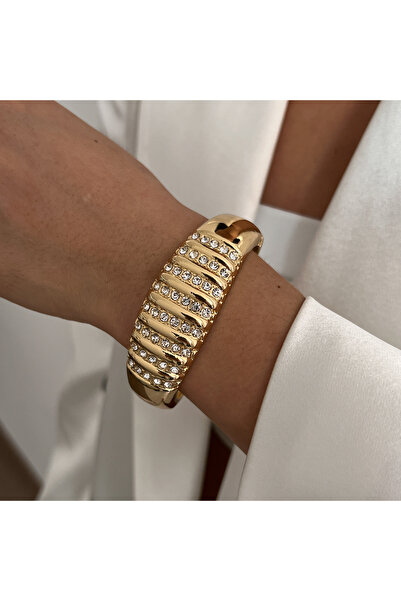 Choice E00K1JS02598 Ingemark Exaggerated Hip Hop Metal Scallop Knot Open Bang...