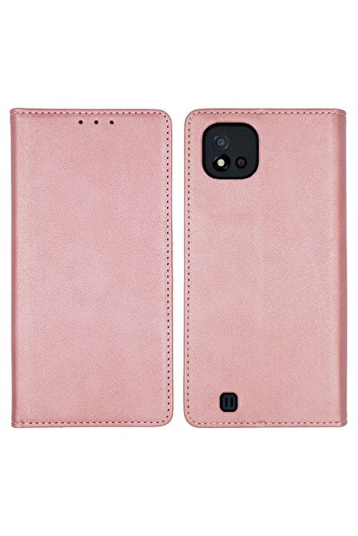 OEM Θήκη Πορτοφόλι Vintage Magnet Wallet Sonique Realme C11 2021 Ροζ Χρυσό