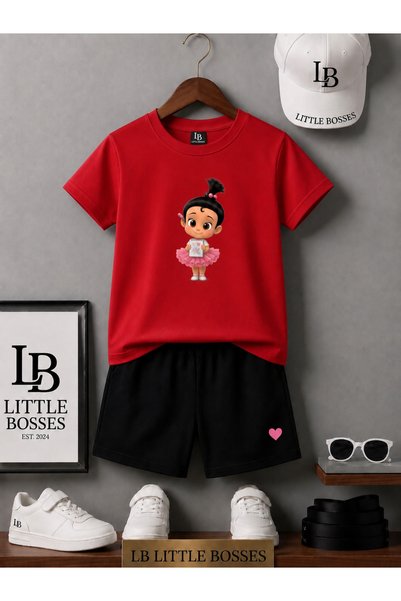 LB little bosses Alt Top Shorts T-Shirt (Painter Baby)
