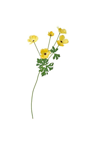 IKEA Artificial Single Flower Stem, Indoor/Outdoor, Yellow, 63 cm
