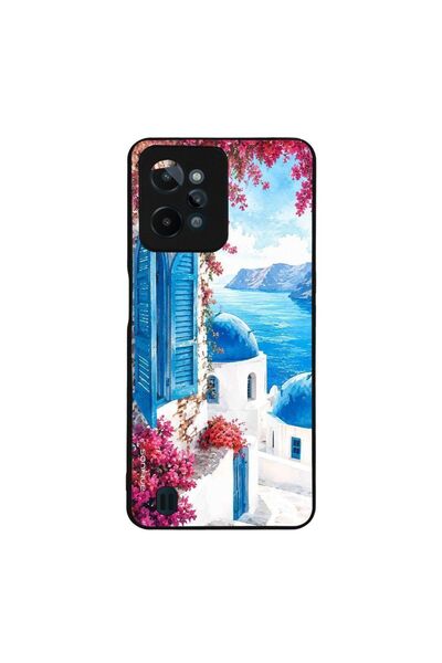 OEM Θήκη Sonique Greek Island Muse Series για Realme C31 Σαντορινό Γαλάζιο