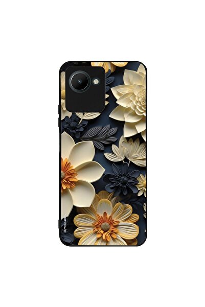 OEM Θήκη Sonique 3D Flower Series για Realme C30 Εκρού