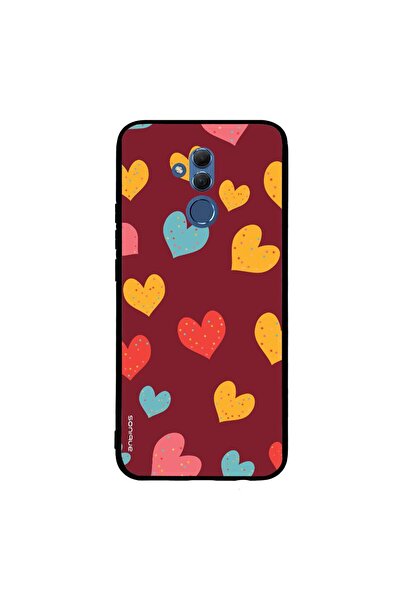 OEM Θήκη Sonique Heart Series για Huawei Mate 20 Lite Μπορντώ