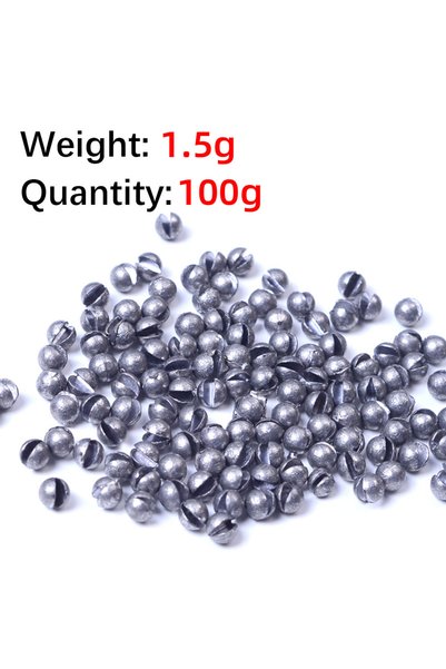 Choice5 1.5g 100pcs DNDYUJU 0.2g-1.7g Carp Fishing Solid Oval Split Shot Lead...