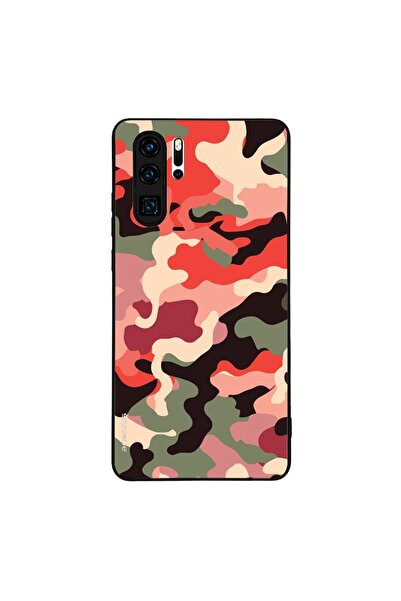 OEM Θήκη Sonique Camouflage Army Series για Huawei P30 Pro Κόκκινο