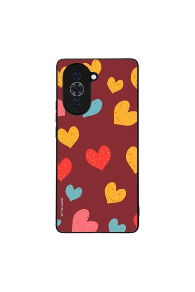OEM Θήκη Sonique Heart Series για Huawei Nova 10 Μπορντώ