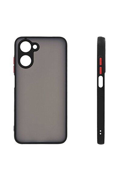 OEM Θήκη Σιλικόνης Color Button Bumper Sonique Realme 10 4G Μαύρο