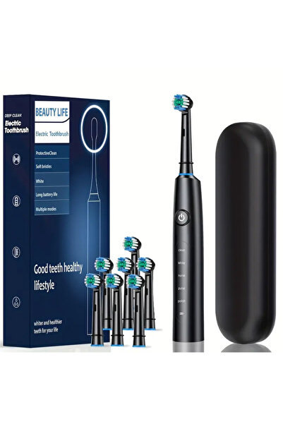 Choice Black 8 Brush BOX Electric Toothbrush Rotary Cleaning Teeth Brush Wate...