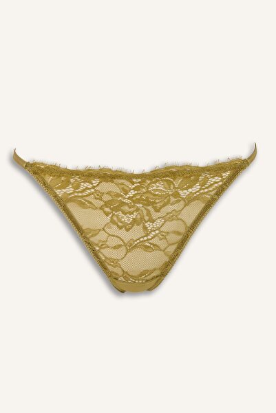 DeFacto Floral Motif Transparent Lace Panties I3880Ax26Au