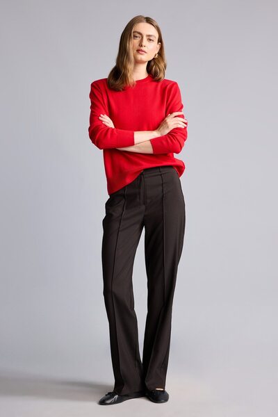 DeFacto Wide Leg Regular Waist Straight Leg Basic Trousers I5521Ax26Au