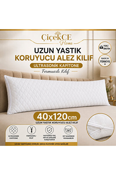 Çiçekce Home evinize renk katar Uzun Yastık kılıfı & Alezi. kapitone koruyucu...