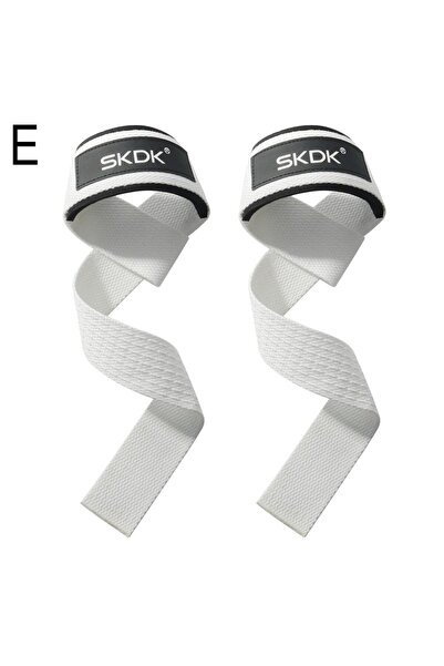 Choice3 WHITE SKDK Silicone Weightlifting Straps Anti-Slip Lifting Wrist Wris...