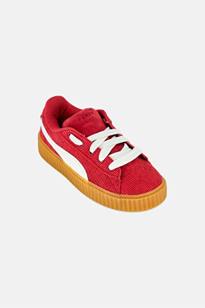 Puma x Fenty Kids Boy Creeper Phatty Lace Up Outdoor Shoes, Red