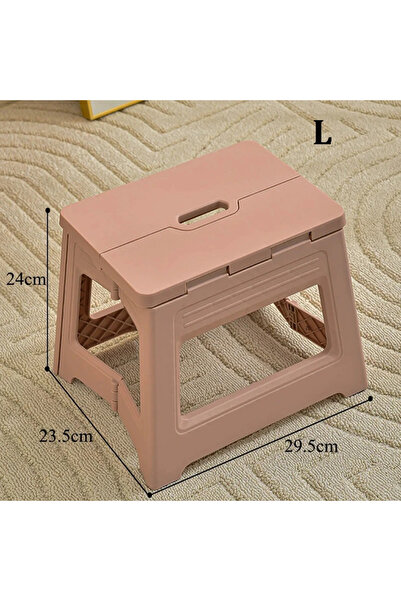 Choice5 L-Pink New Lightweight Space Thickened Folding Stool, Portable Home O...