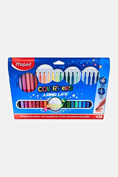 Maped 24 Pieces Colorpeps Triangular Markers, Multicolor