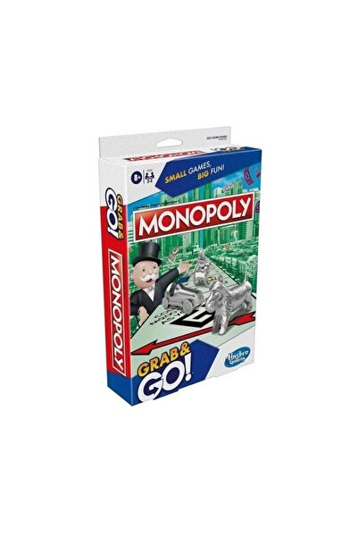 Hasbro Monopoly: Grab and Go - Joc de societate (în limba greacă) (F8256)