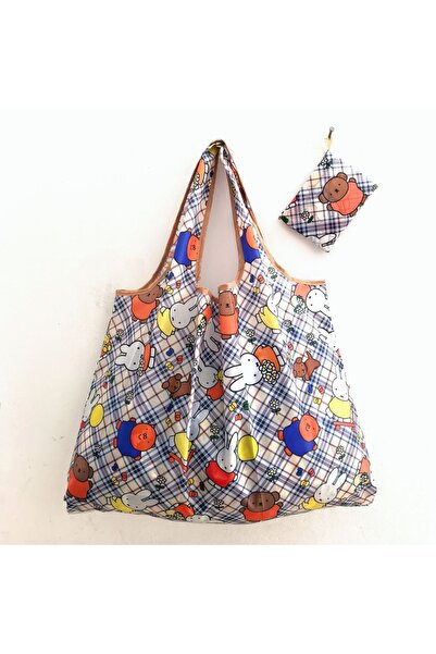 Choice MF-GWD-CAI Cute Miffy Folding Shopping Bag Extra Large Capacity Waterp...
