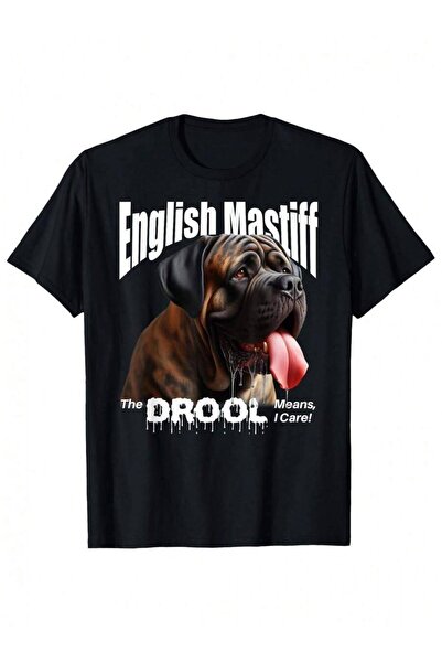 21JNRY Men's Lover T-Shirt Funny "Drool Means I Care"T-Shirt With Text Patter...