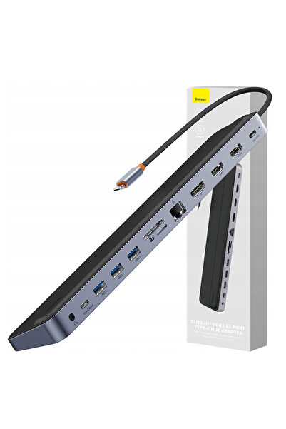 Baseus Hub USB-C multifuncțional 12 în 1 pentru laptop și telefon cu cablu PD...