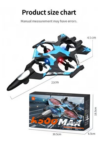 YILUX Toy Drone,Remote Control Aircraft,RC Quadcopter, 2 Batteries, Altitude ...