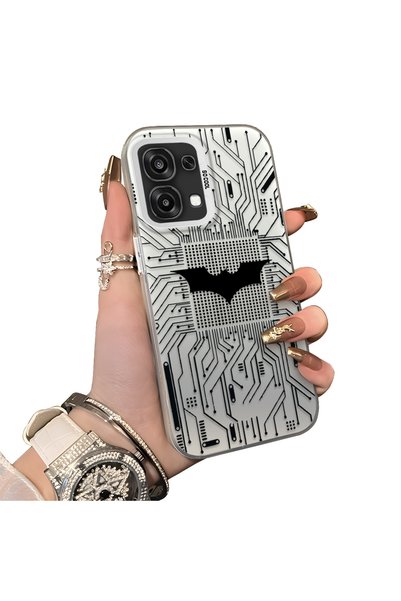 ucuc Oppo A6 Pro 4G/5G Compatible Hard Acrylic Back Silicone Edge Lens Protec...
