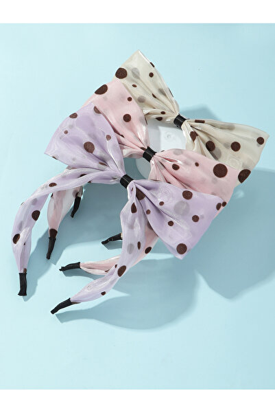Take Two By Styli Set of 3 - Polka Bow Headband
