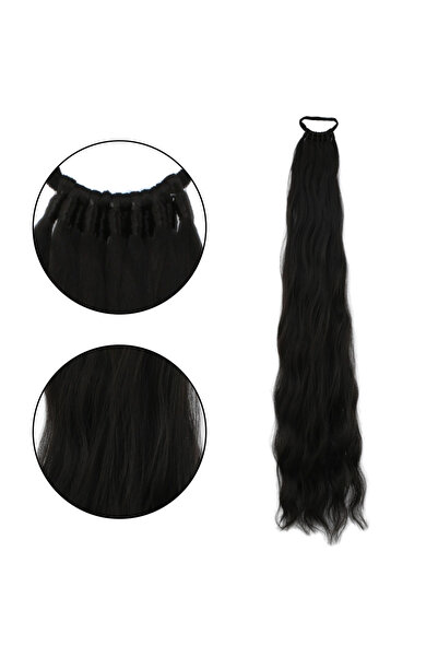 online kapsulavm avm alışveriş Rubber Buckle Ponytail Water Wave / Brown