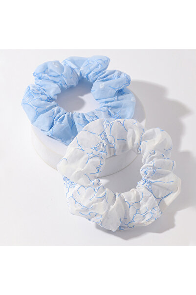 Take Two By Styli Set of 2 - Printed Scrunchies