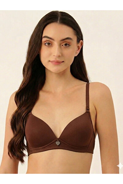 LAZZYCAT By Styli Brown Everyday Light Padded Bra