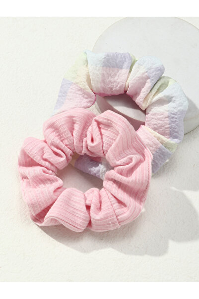 Take Two By Styli Set of 2 - Textured Hair Scrunchies