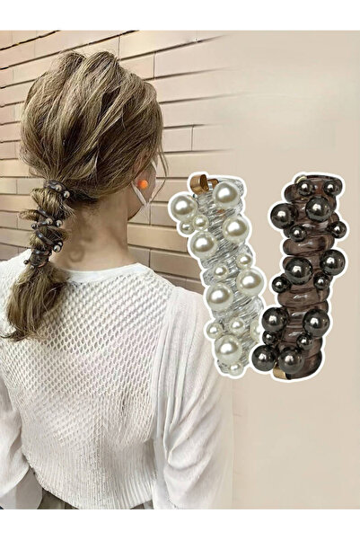 Take Two By Styli Set of 2 - Beaded Wire-Style Hair Tie