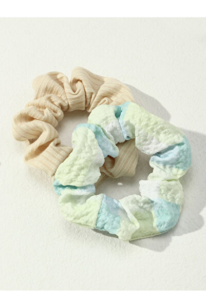 Take Two By Styli Set of 2 - Textured Hair Scrunchies