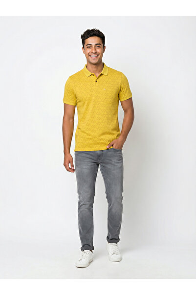 TURTLE By Styli Yellow Printed Polo