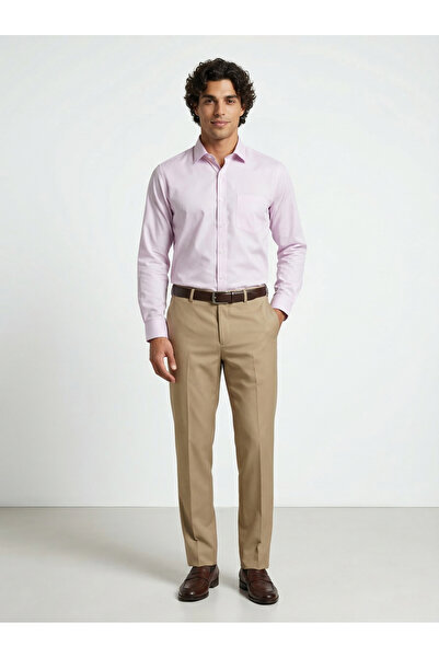 TURTLE By Styli Lavender Solid Long Sleeves Shirt
