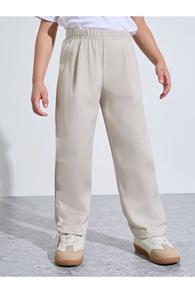 Styli Boys Linen Blend Solid Pants