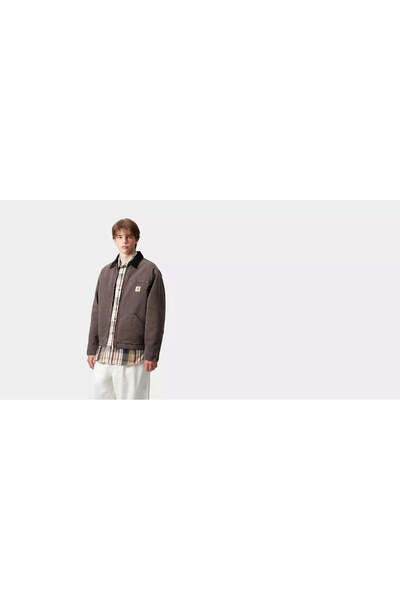 Carhartt Wip corduroy-collar cotton jacket