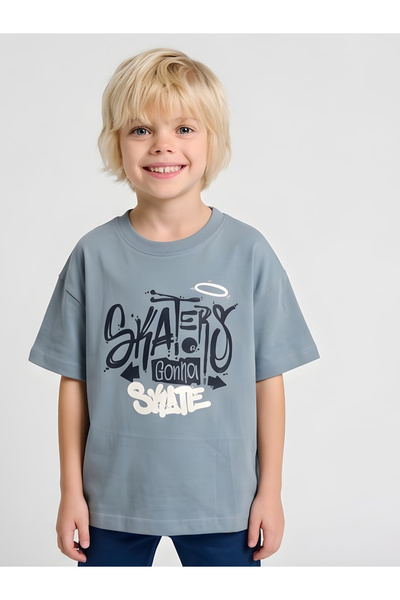 JUNIORLOOM By Styli Boys Oversized Graphic T-Shirt