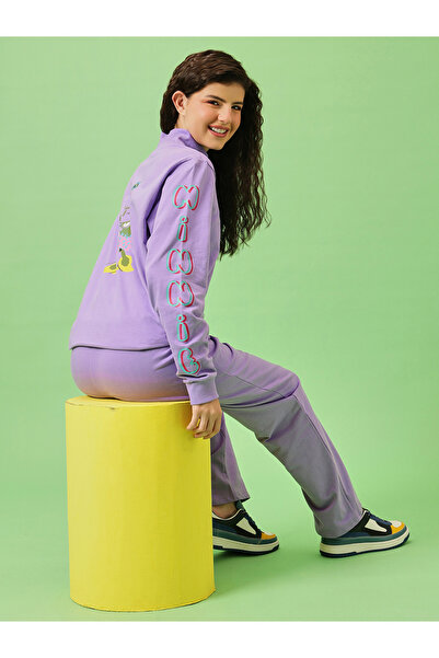 Clovia By Styli Lilac Mickey Mouse Print Top and Pants Pyjama Set