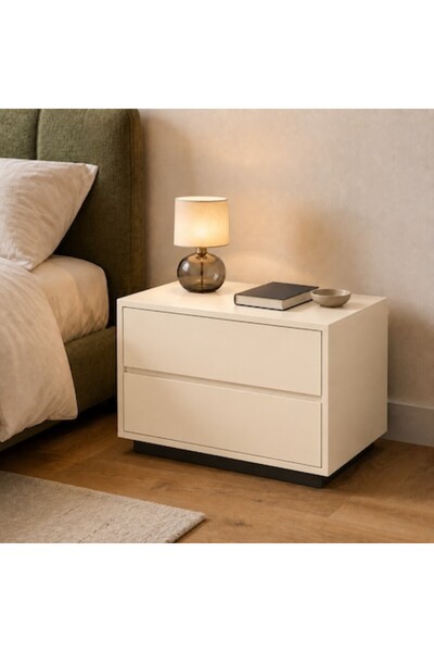 OEM Noptieră premium Linea Elegance, 2 sertare spațioase, design modern fără ...