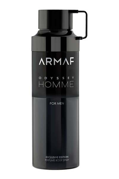 Armaf Odyssey Homme Black Edition Exclusive Perfume Body Spray For Men 200ml,...