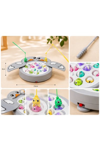Generic Brand لعبة صيد السمك بتصميم البطة Duck-Shaped Fishing Game