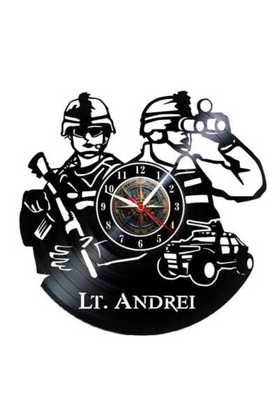 OEM Personalized Military Wall Clock, Design with Soldiers and Tactical Vehic...