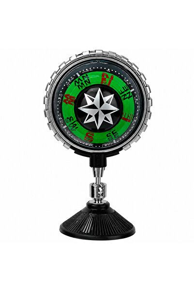 APS OTOMOTİV ETİKETÇİLERE IŞIKLI PUSULA VANTUZLU YEŞİL IŞIK / 12-24V