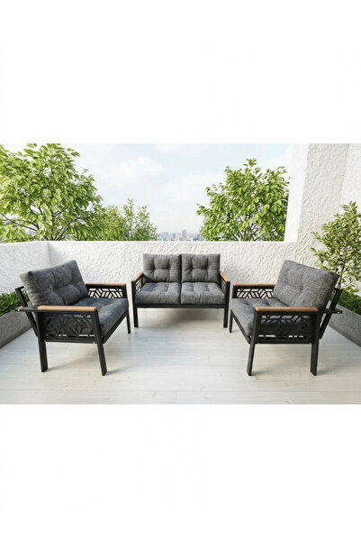 adımshops MİAMİ 2+1+1 MELİSA Balkon-bahçe-kafe Çay Seti Koltuk Oturma Takımı-...
