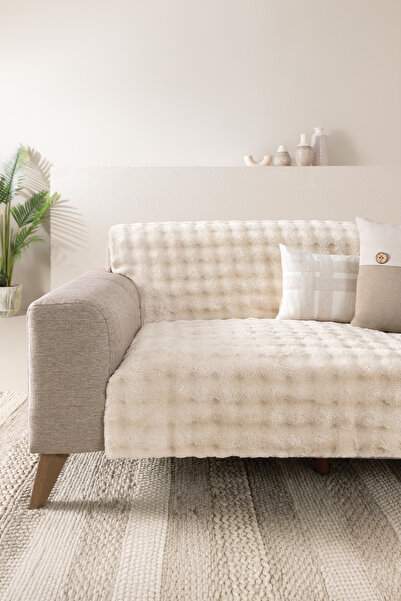 Dormy Home Bendt Koltuk Örtüsü - Ekru